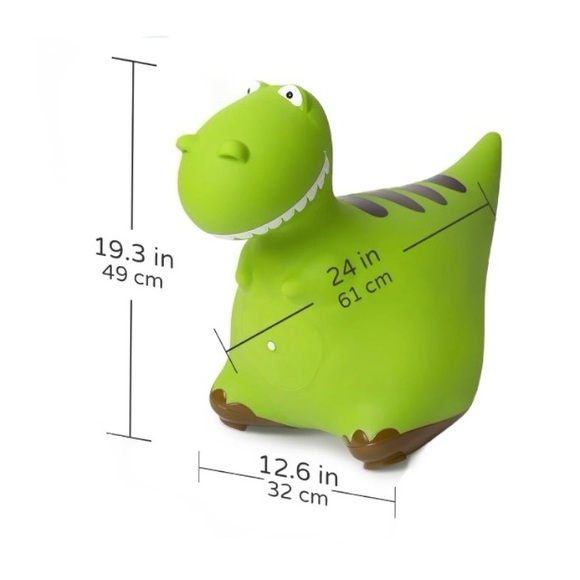 Bounce Buddies Dinosaur T-Rex: Tommy The T-Rex Ride On Inflatable Bouncer - Picture 2 of 9